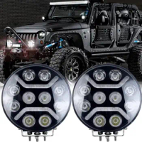 9 inch 90W LED Work Light Offroad Driving Light DRL Headlight Spot Beam White 6000K For Car Truck ATV UTV SUV RV 4WD 12V 24V