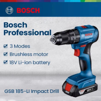 Bosch GSB185-LI 18V Cordless Impact Drill with Brushless Motor Powerful Electric Screwdriver Rechargeable Cordless Power Tool