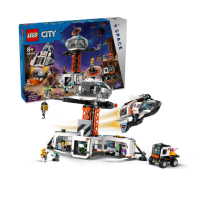 福利品【LEGO 樂高】城市系列 60434 太空基地和火箭發射台(兒童玩具 STEM科學教育)