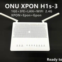 5pcs Xpon ONT Used Gpon/Epon ONU H1S-3 1GE+3FE+1TEL WLAN+2.4G FTTH Modem Fiber Optical Second Hand ONU Home FreeShipping Router