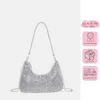 Túi Bling Bling Quai Nhỏ Miệng Cong (4 màu)