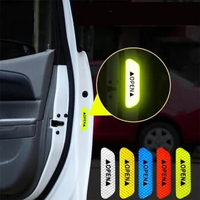 4Pcs/set Car Door Stickers Universal Safety Warning Mark OPEN High Reflective Tape Motorcycle Bike Helmet Auto Styling Sticker