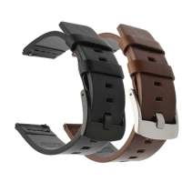20mm 22mm Leather Wrist Band For TicWatch Pro 3 Ultra GPS Pro3 E2 S2 GTX Watch Strap For TicWatch E3 E 2 GTH Bracelet Watchband