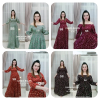 DRESS CANDA TALI RAYON BALI SIZE XL/DASTER WANITA KERUT DADA PREMIUM