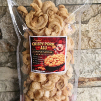 CrispyPorkJJJ , Kerupuk Samcan Premium Super Crispy & Premium Crunchy , garing , perpaduan rasa asin