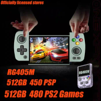 ANBERNIC RG405V RG405M Android12 Handheld handheld game console 512G 450PSP 480PS2 Officially licensed stores 4 Inch IPS Screen