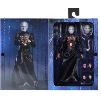 18cm Original NECA Hellraiser Ultimate Pinhead He'll Tear Your Soul Apart PVC Action Figure Movable Collection Toy Gifts