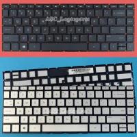 New US English Keyboard For HP home 14s-dk0000au 14s-dk0000ax 14s-dk0050au 14-dk0075nr 14-dk0076nr , BACKLIT, without Frame