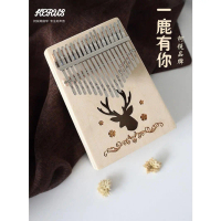 [จัดส่งทันที] Kalimba [พร้อมส่งในไทย]เครื่องดนตรีKalimba แบบพกพา Kalimba นิ้วหัวแม่มือเปียโน 17 นิ้ว