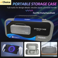 For Sony PS5 PlayStation Portable Case Bag EVA Hard Carry Storage Mesh Pocket Console Protective Anti-fall Case Game Accessories