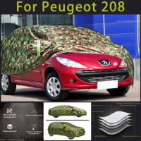For peugeot-208 Outdoor Protection Full Car Covers Snow Cover Sunshade  Waterproof Dustproof Exterior Car accessories - AliExpress