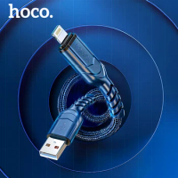 HOCO USB cable for iphone cabe 11 12 13 Pro Max X Xs Max XR 8 ipad2 mini 2.4A fast charging cables phone charger Wire Data Sync