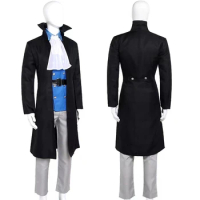 ONE PIECE Sabo Cosplay Men's Anime Clothing Long Jacket Set Comic Show Clothes Halloween Party Costumes