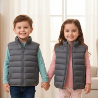 Jaket Vest Rompi Anak Cewek & Cowok | Outer Rompi Winter Kids 1-12 Tahun | Vest Anak Outdoor
