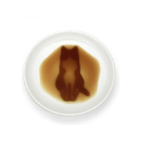 日本ARTHA貓咪造型凹凸醬油碟子 沾醬油皿AR06041系列(陶瓷)調味盤創意醬油碟獨特凹凸設計