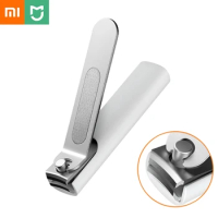 Xiaomi Mijia Original Stainless Steel Nail Clippers with Anti-splash Cover Trimmer Pedicure Care Nail Clippers Professional File