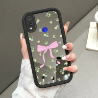 Cocok Untuk Xiaomi Redmi Note 7 Pro Case Lucu Kuningan Pink Bunga Casing HP Silikon Pelindung Aesthe