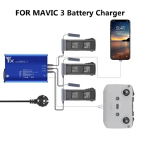 For dji mavic 3 Battery Charger Hub 5in1 Charging Hub for DJI Mavic 3 Drone Controller/Battery/Smart Phone Charger