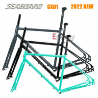 TSUNAMI SEABOARD frame new CX01 disc brake version 700c road bike frame Renault 520 steel frame, wit