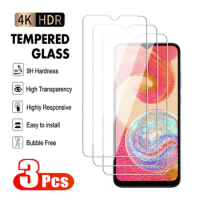 3Pcs Full Cover Tempered Glass For Samsung Galaxy M04 M14 M54 Screen Protector A04 A14 A24 A34 A54 Transparent Protective Film