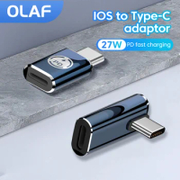 USB C To Lightning Adapter PD27W Fast Charging OTG Connector USB Type C Male to lightning Female Converter For iphone 15 14 13
