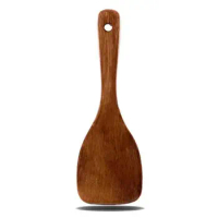 Wooden Spatula for Cooking Kitchen Utensil Non-Stick Hand Wok Shovel Premium Utensils Long Handled