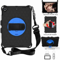 Hand Strap Rotate Case For Samsung TabA T500 T505 Eva Tab A7 T509 Cover S5E 10.5 T720 Shockproof S6 T860 Soft S6 Lite P610 P615
