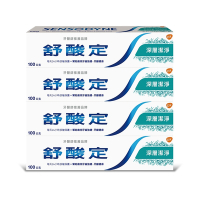 舒酸定 長效抗敏-深層潔淨 100g*4支