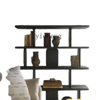 XL Bookshelf Solid Wood Oak Shelf Bookcase Floor-to-Wall Multi-Layer Storage Lattice Frame