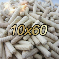 100根10*60MM圓木榫木塞木棒斜紋木肖家具 木釘連接件 三合一規格