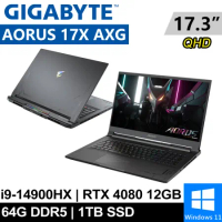 技嘉 AORUS 17X AXG-64TW664SH-SP3 17.3吋 黑 特仕筆電(64G/1TB SSD)