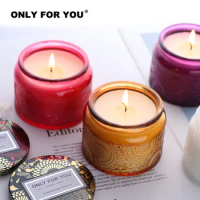 Aromatic Home Decorative Candles Glass Decoration and Accessories Scented Aroma Holders Scented Essential Oil Scented Candle Soy