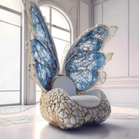 china yiwu furniture market Luxury butterfly throne chair metal decorations for event party supplie and commercial rental chair