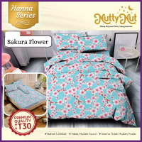 Nutty Nut Nutty Nut Bed Cover Set Microtex Hn - 160x200x30 Queen- Sakura Flower