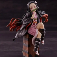 17cm Anime Action Figure Demon Slayer Blade Kamado Nezuko Backpack Manga Statue Kimetsu No Yaiba Collectible Model Doll Toys