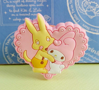 【震撼精品百貨】My Melody 美樂蒂 捲線器 附夾 愛心造型 震撼日式精品百貨