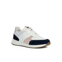 GEOX Sepatu Wanita D BULMYA A - GEOBUCK+SUEDE 35 OPTIC WHITE/NAVY