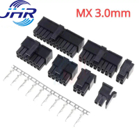 Penyambung Mikro-Fit 3.0, 10 set, 2P, 4P, 6P, MX3.0, Julat 3.0mm, Perumahan Lelaki, Sesuai untuk 8P,