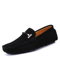 Handmade Genuine Leather Men Loafers Casual Shoes Boat Shoes Men Fashion Driving Shoes Walking Casual Loafers Male Shoes