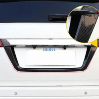 Car Sticker Decoration Back Rear License Frame Plate Trim Strip Bumper Trunk Cover Tail Door For Nissan X-Terra X Terra 2018 +