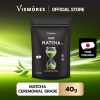 ผงชาเขียวมัทฉะ  Matcha Vismores Yame ( เกรดพิธีการ ) Ceremonial Grade m1 40g