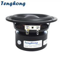 Tenghong 1pcs Subwoofer Speaker 4 Inch Unit 4 Ohm 8 Ohm 40W Audio Multimedia Speaker Deep Bass Loudspeaker Large Magnetic DIY