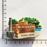 resin refrigerator sticker Nepal Lumbini Garden