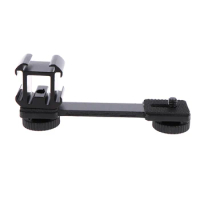 1PC 3 In 1 Triple Hot Shoe Mount Adapter Extension Bracket Holder Boya BY-MM1 Microphone Stand For Smooth 4 DJI OSMO Mobile 2