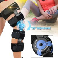Orthopedic Sport Knee Brace Adjustable 0-120 Degree Hinged Leg Band Knee Braces Protector Bone Orthosis Ligament Care