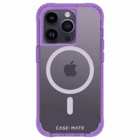 【CASE-MATE】iPhone 14 Pro 6.1吋 Tough Clear Plus 環保抗菌超強悍防摔保護殼 - 薰衣草紫