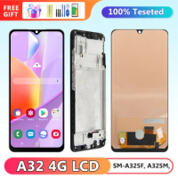 TFT Display Screen for Samsung Galaxy A32 Lcd Display Digital Touch Screen with Frame Replacement for Samsung A32 4G A325 A325F