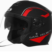 FOR Motorcycle Helmet,Electric Motor Car Scooter Bike Open Face Half Helmet,Anti-UV Safety Hard Hat Bicycle Cap with Goggles