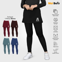 MOI Rok Celana Legging Olahraga Senam Gym Zumba Muslimah Lari Berenang Sport Outdoor