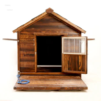 Four Seasons Universal Solid Wood Dog Houses Outdoor Rainproof Pet Kennel Indoor Winter Warm Dog House Home Large Dog Waterproof